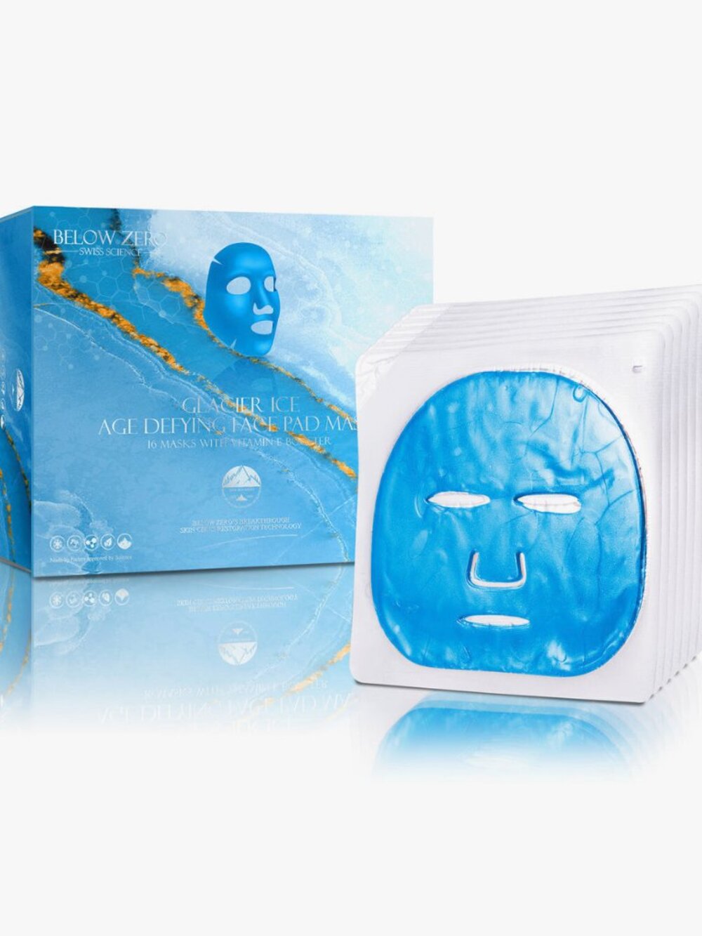 Below Zero Glacier Ice Age Defying Face Pad Mask